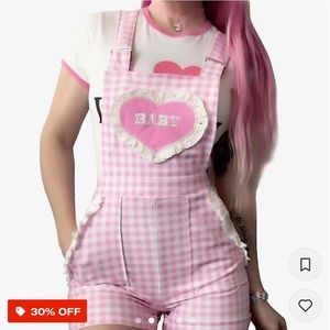 Little for big overalls 🎀